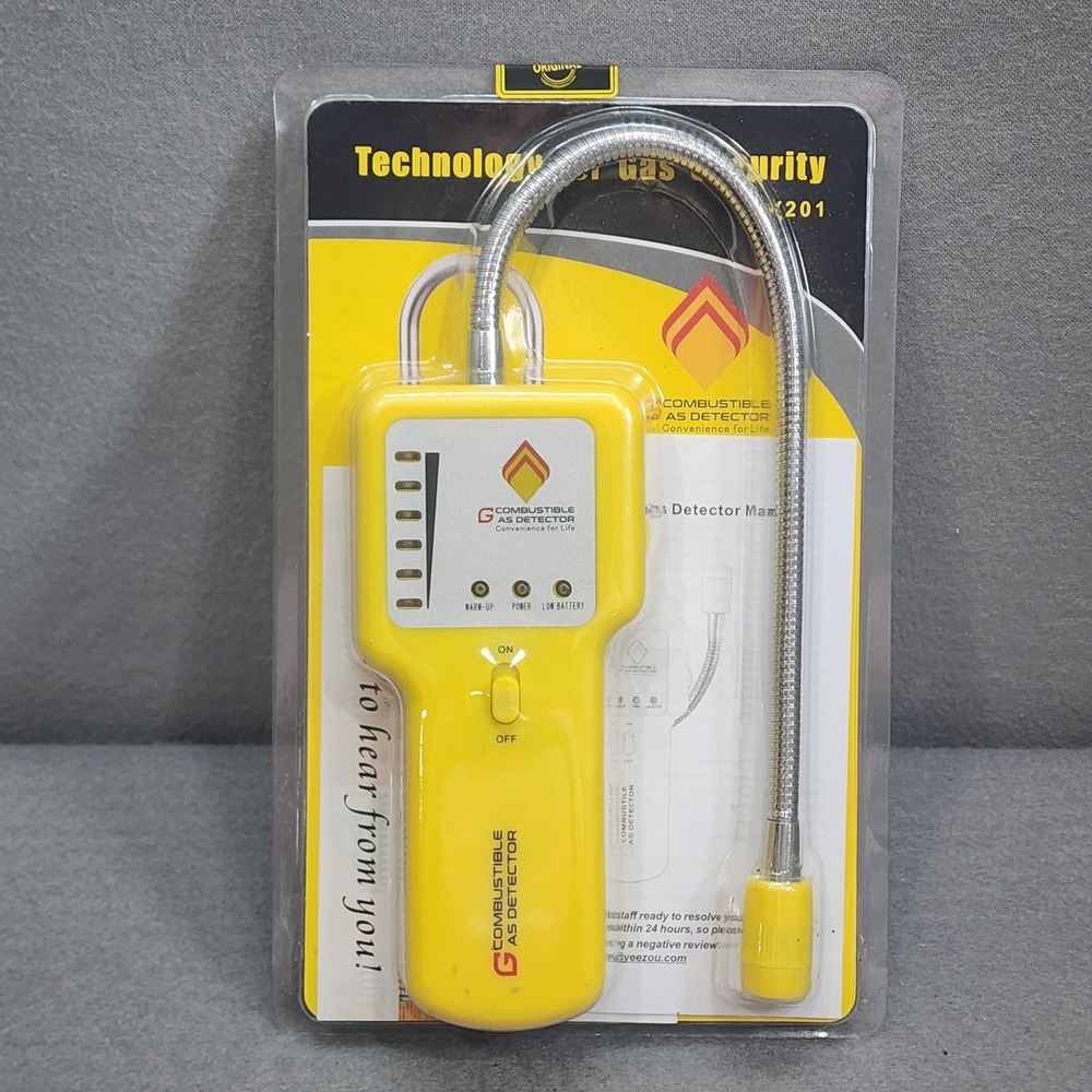 Yeezou Y201 Combustible Gas Detector Yellow Handheld Propane Methane Natural Gas
